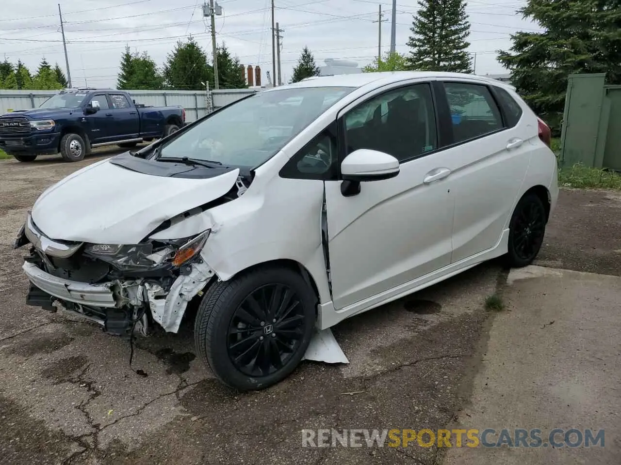 1 Photograph of a damaged car 3HGGK5H60LM715068 HONDA FIT 2020