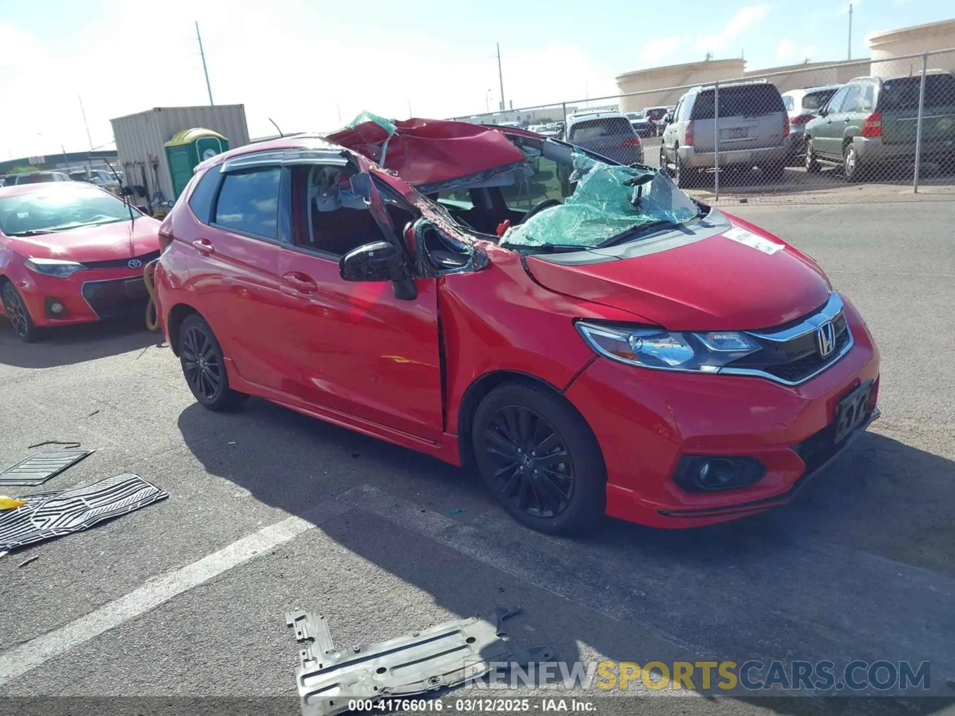 1 Photograph of a damaged car 3HGGK5H61LM721624 HONDA FIT 2020