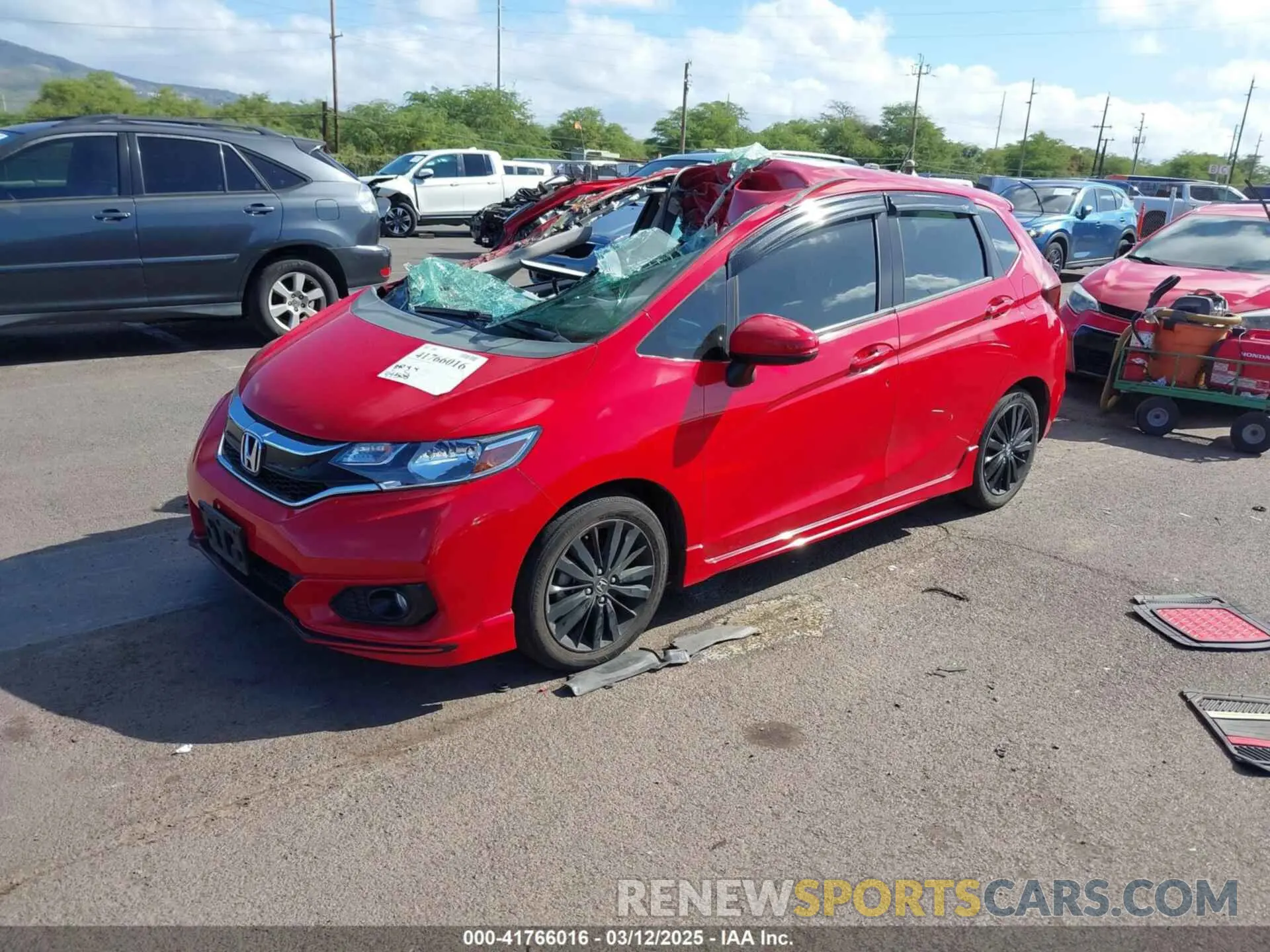 2 Photograph of a damaged car 3HGGK5H61LM721624 HONDA FIT 2020