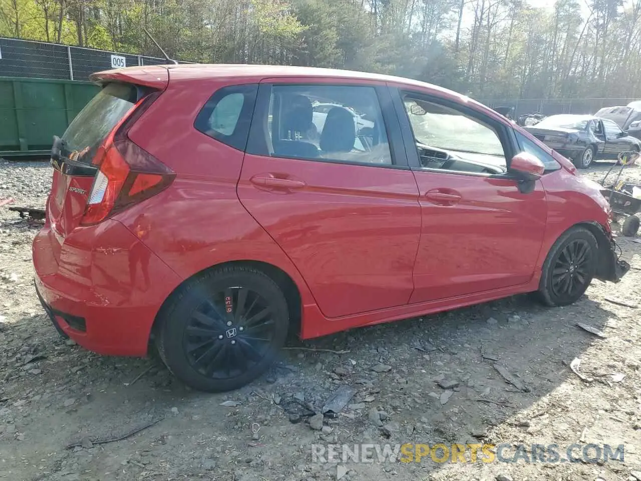 3 Photograph of a damaged car 3HGGK5H69LM725923 HONDA FIT 2020