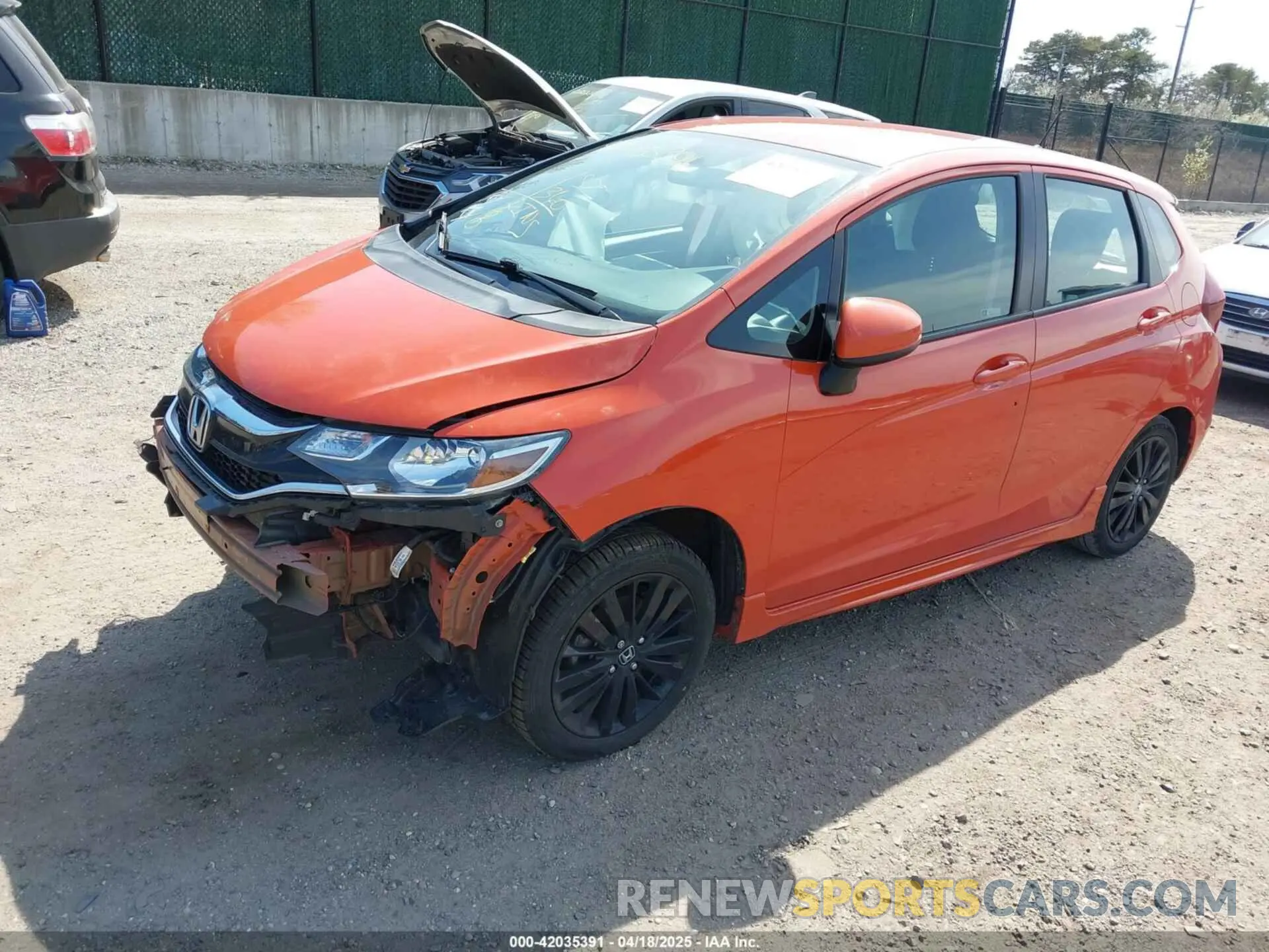 2 Photograph of a damaged car 3HGGK5H6XLM721475 HONDA FIT 2020