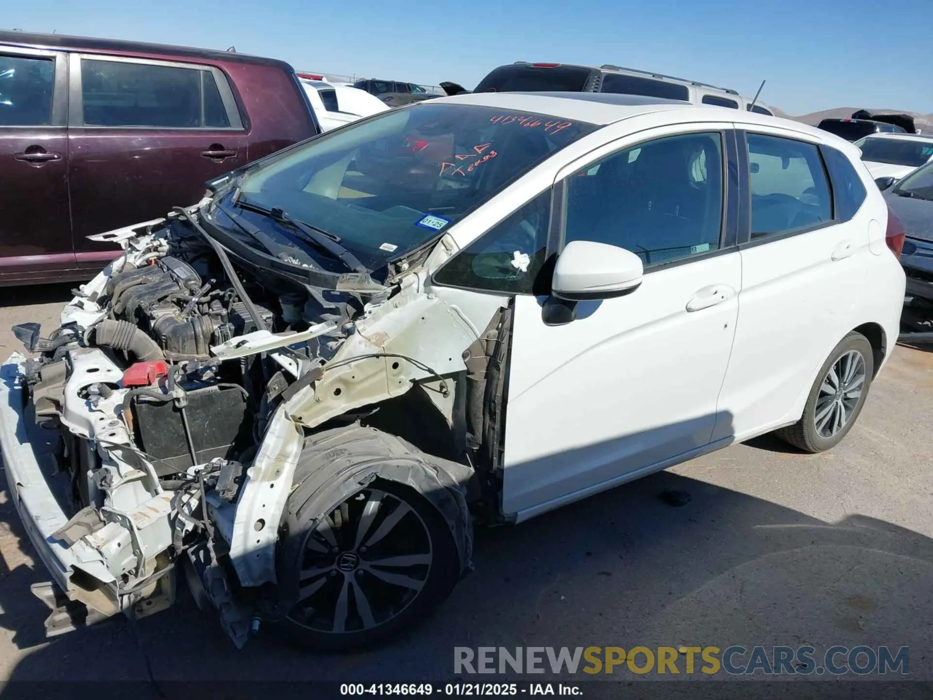 14 Photograph of a damaged car 3HGGK5H82LM703165 HONDA FIT 2020