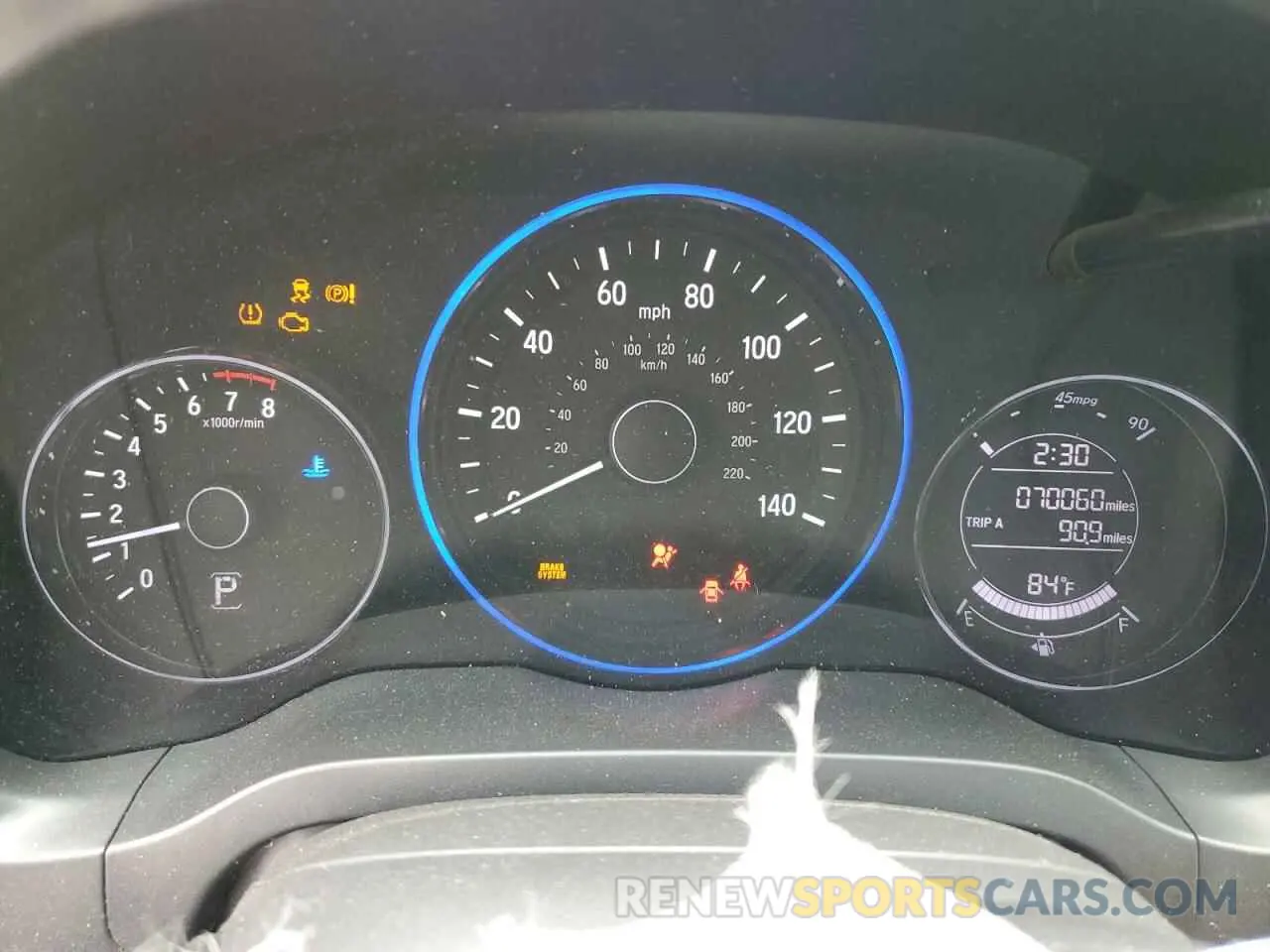 9 Photograph of a damaged car 3CZRU5H10KG700308 HONDA HR-V 2019
