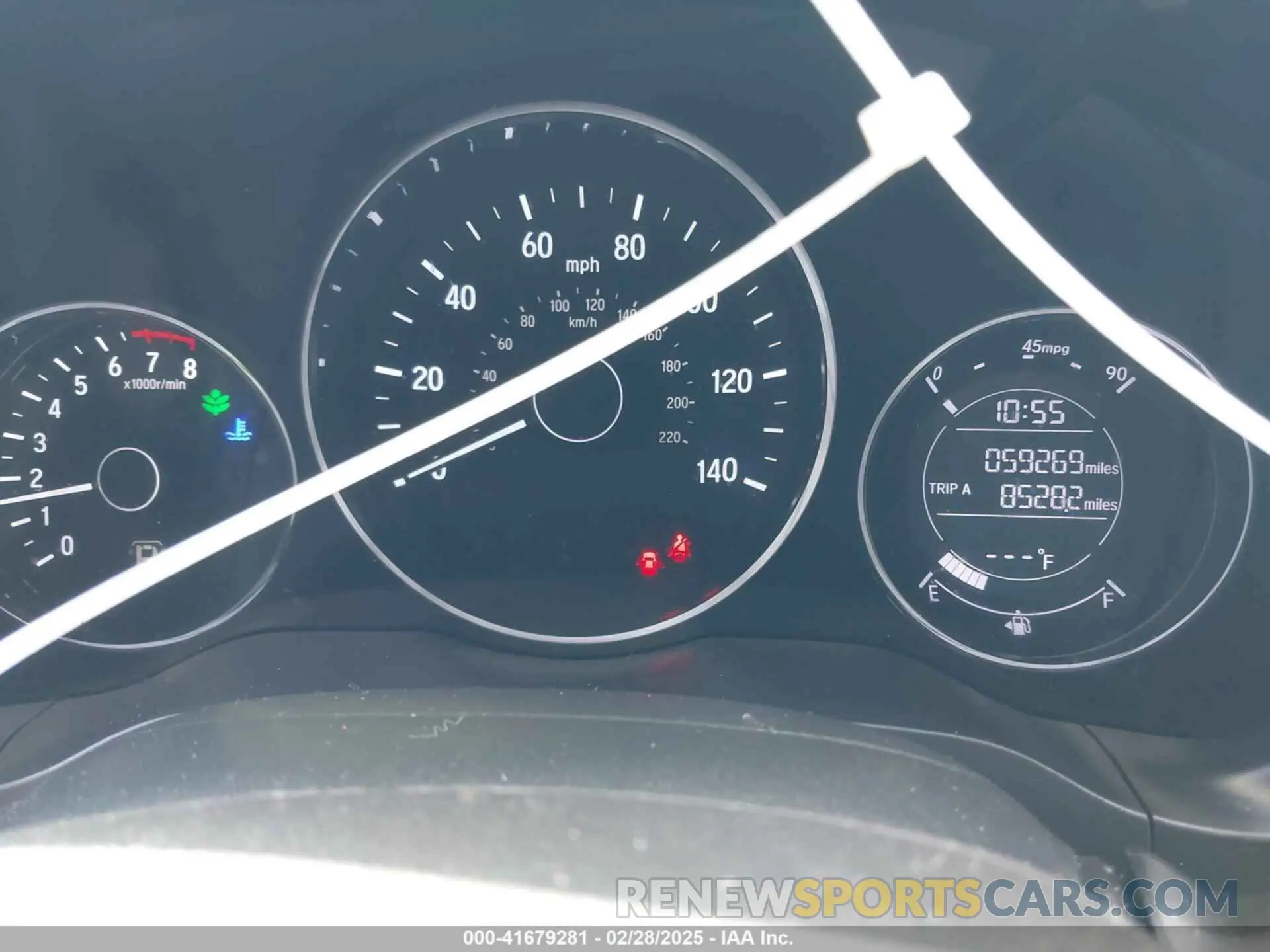 7 Photograph of a damaged car 3CZRU5H10KM726165 HONDA HR-V 2019