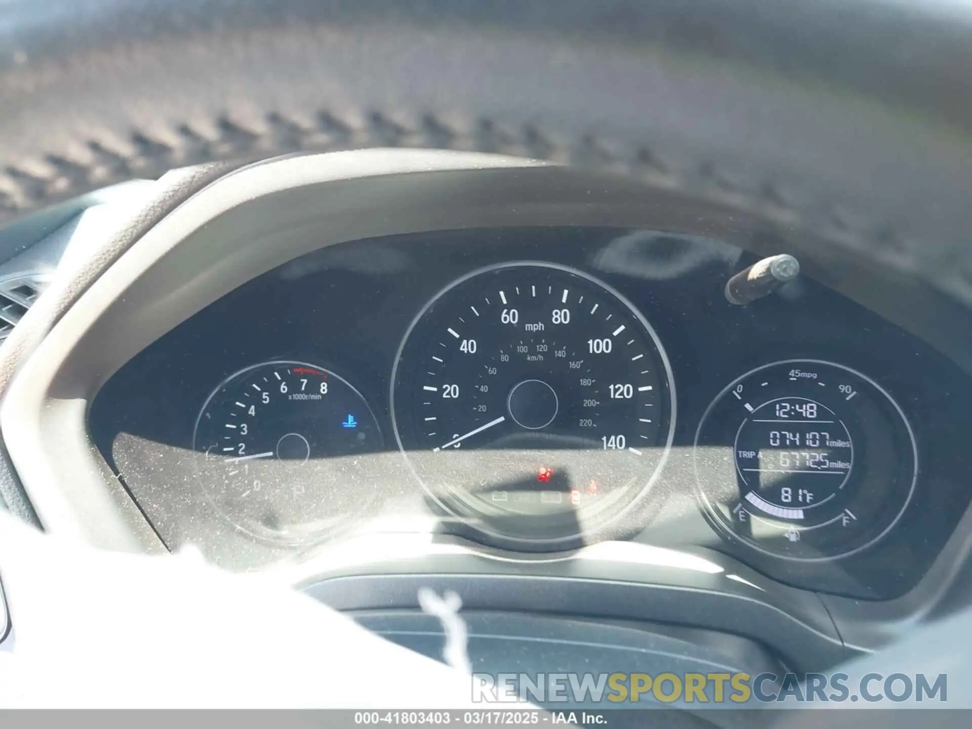 16 Photograph of a damaged car 3CZRU5H11KG701399 HONDA HR-V 2019