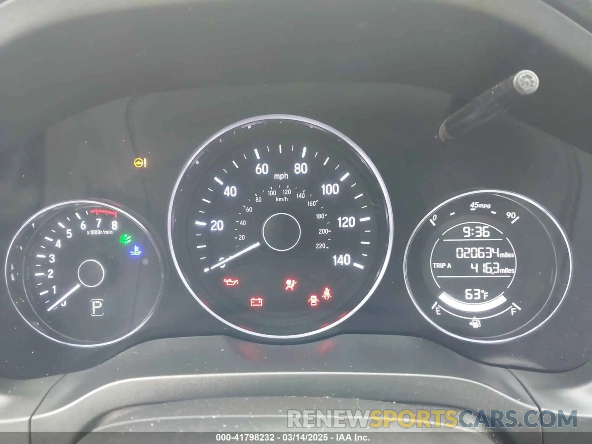7 Photograph of a damaged car 3CZRU5H12KG706577 HONDA HR-V 2019