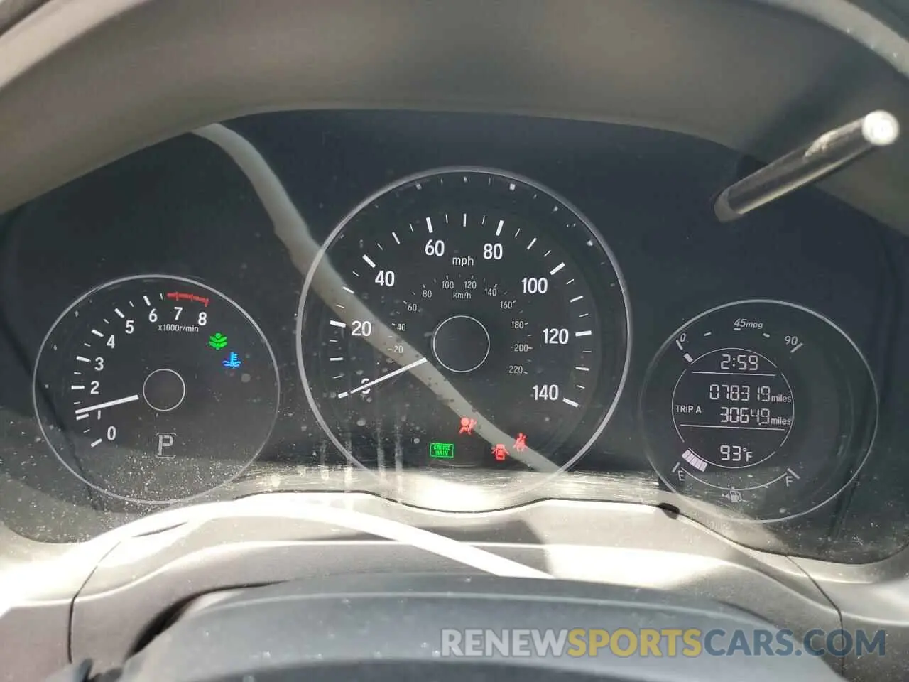 9 Photograph of a damaged car 3CZRU5H13KG706703 HONDA HR-V 2019