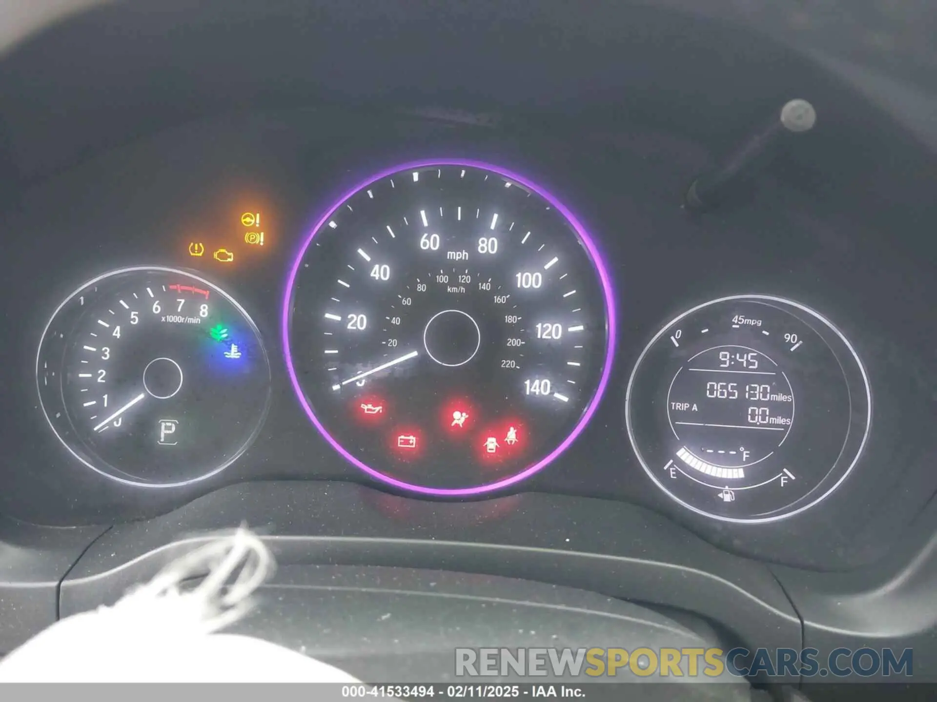 7 Photograph of a damaged car 3CZRU5H13KG709181 HONDA HR-V 2019