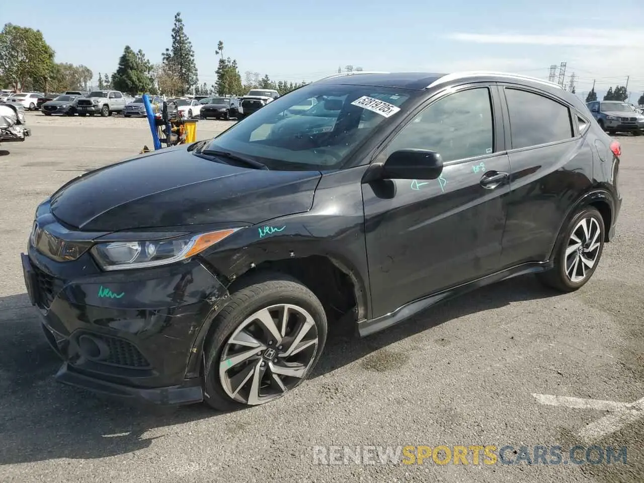 1 Photograph of a damaged car 3CZRU5H14KG702675 HONDA HR-V 2019