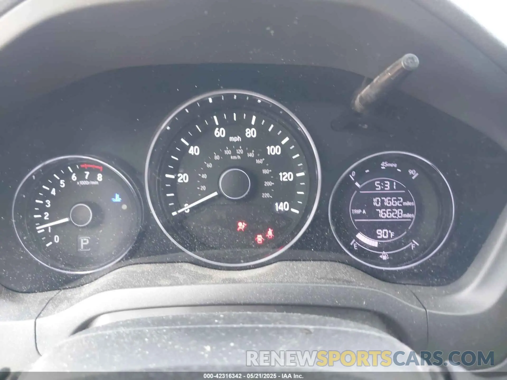 7 Photograph of a damaged car 3CZRU5H15KG705987 HONDA HR-V 2019