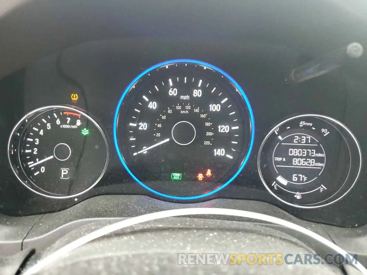 9 Photograph of a damaged car 3CZRU5H15KG711658 HONDA HR-V 2019