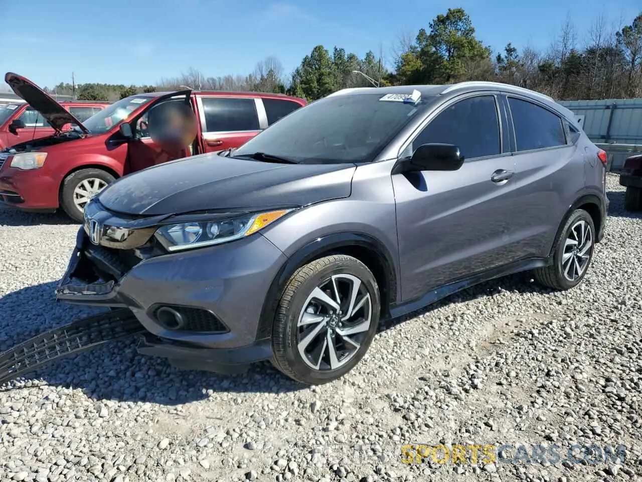 1 Photograph of a damaged car 3CZRU5H16KG707750 HONDA HR-V 2019