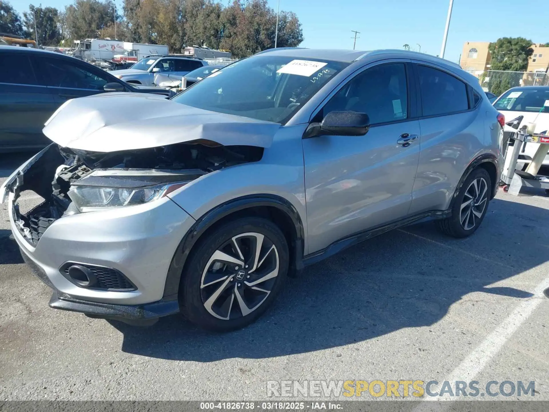 2 Photograph of a damaged car 3CZRU5H18KG707491 HONDA HR-V 2019