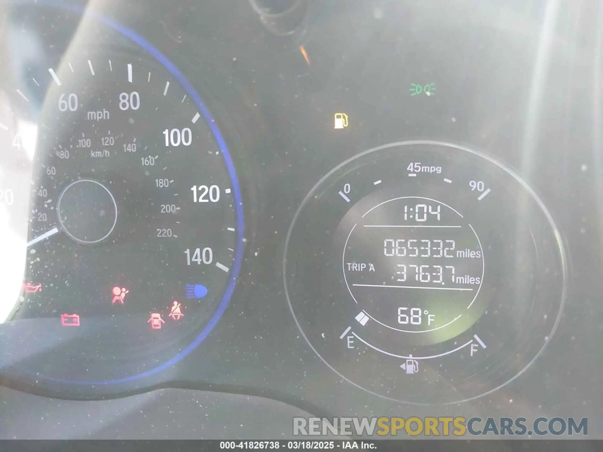 7 Photograph of a damaged car 3CZRU5H18KG707491 HONDA HR-V 2019