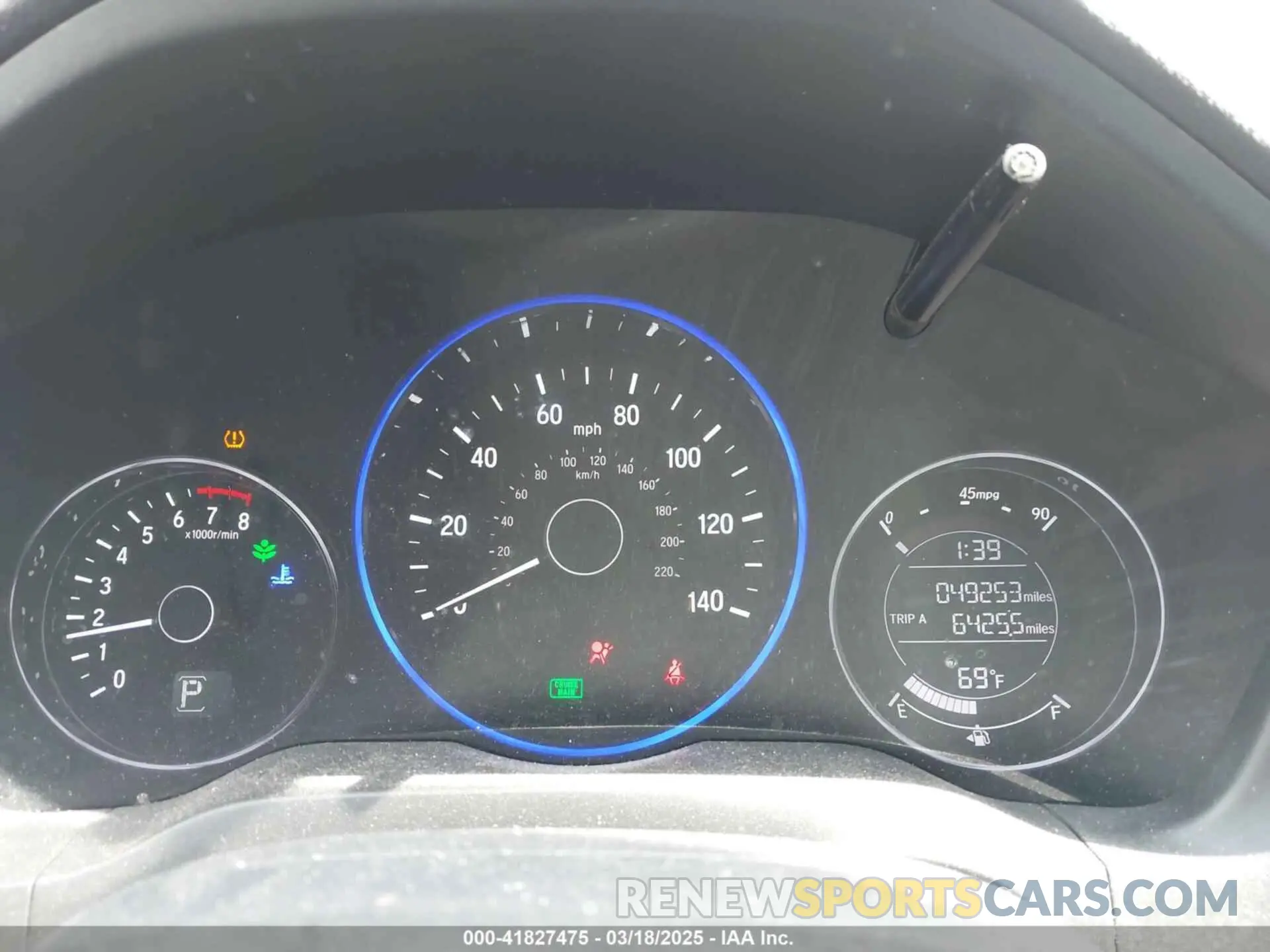 7 Photograph of a damaged car 3CZRU5H18KM730481 HONDA HR-V 2019