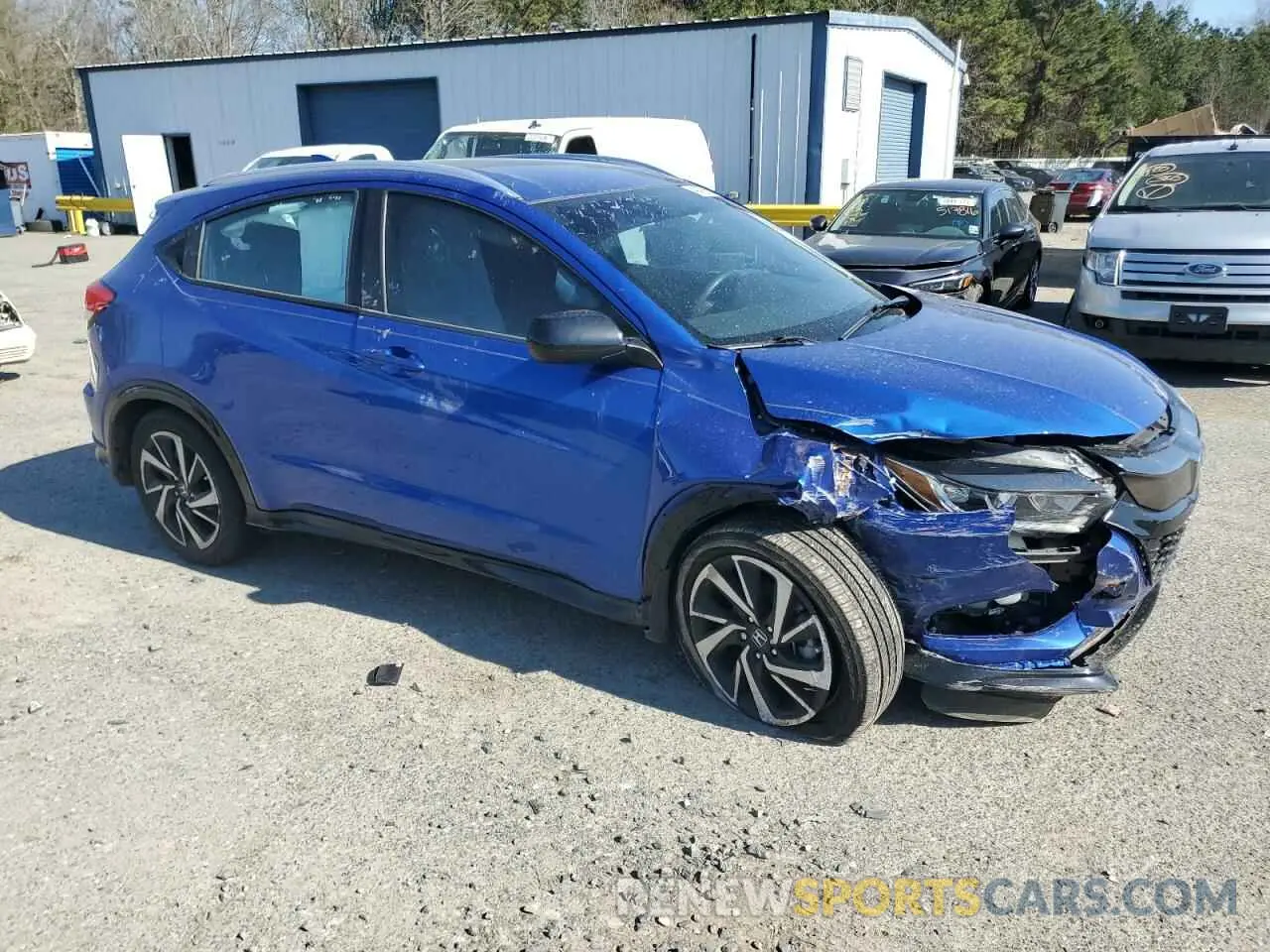 4 Photograph of a damaged car 3CZRU5H1XKG702194 HONDA HR-V 2019