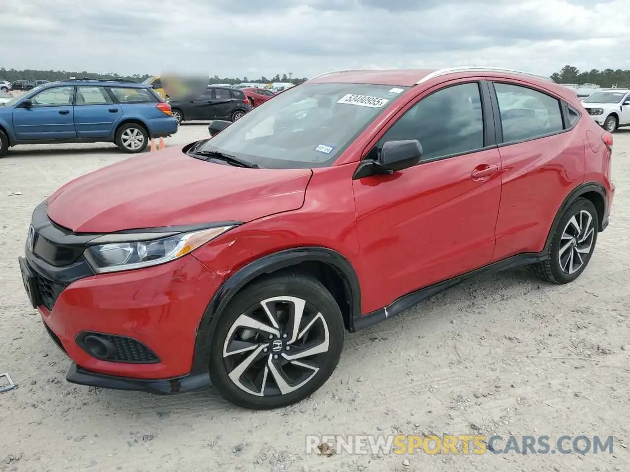 1 Photograph of a damaged car 3CZRU5H1XKG714037 HONDA HR-V 2019
