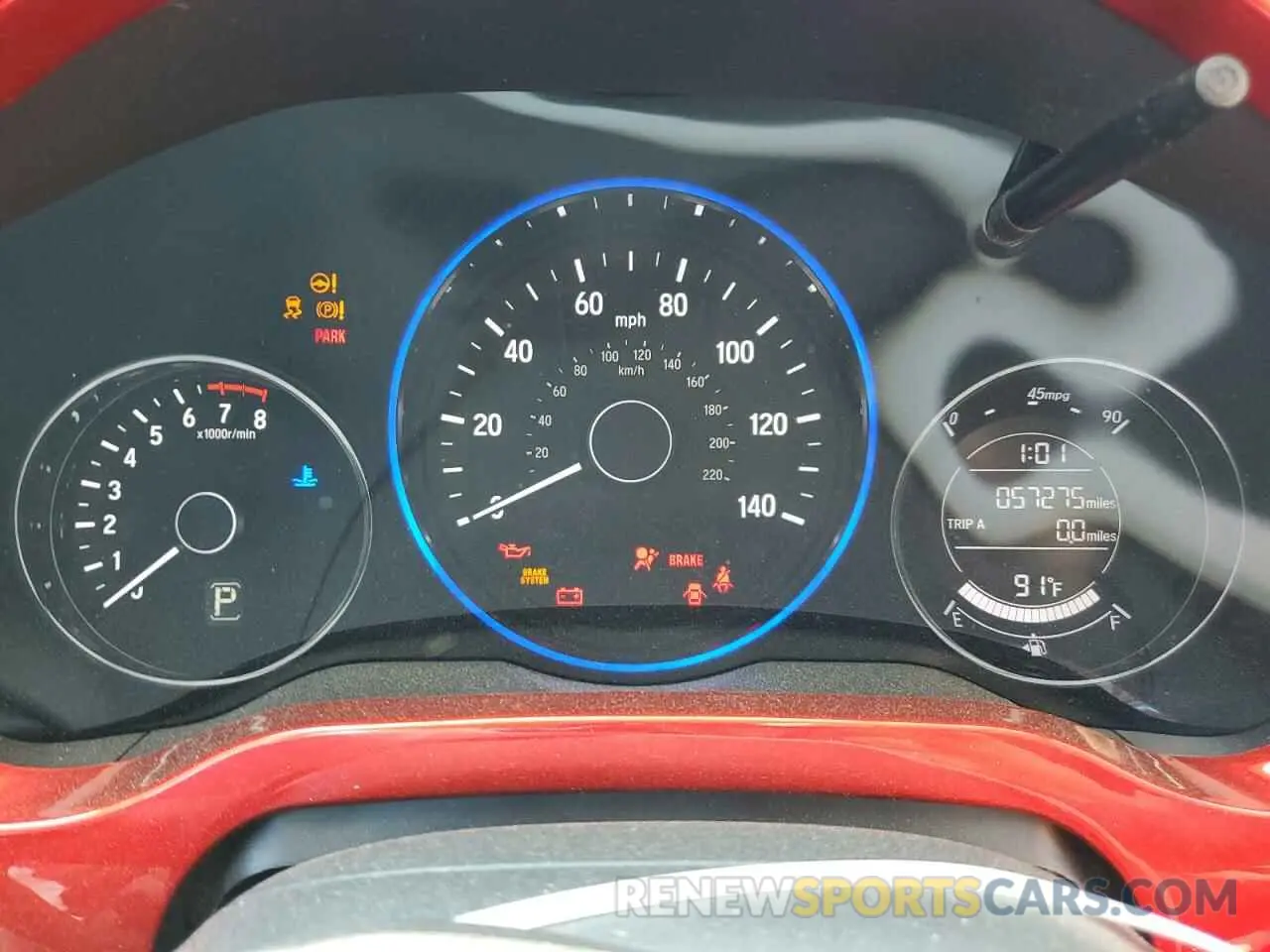 9 Photograph of a damaged car 3CZRU5H31KG715661 HONDA HR-V 2019
