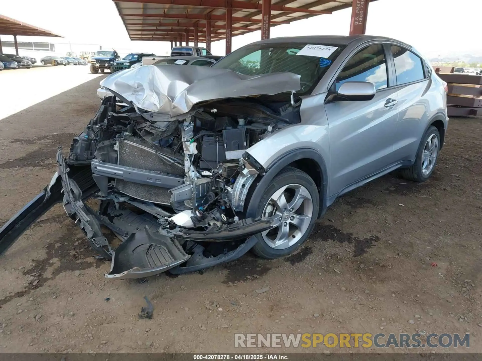 2 Photograph of a damaged car 3CZRU5H32KG701297 HONDA HR-V 2019