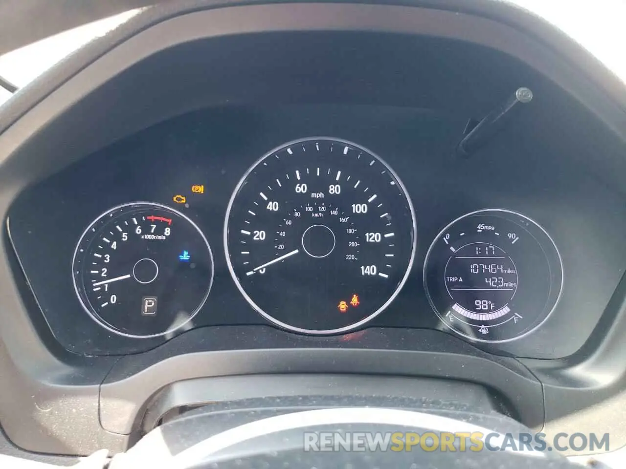 9 Photograph of a damaged car 3CZRU5H32KG713966 HONDA HR-V 2019