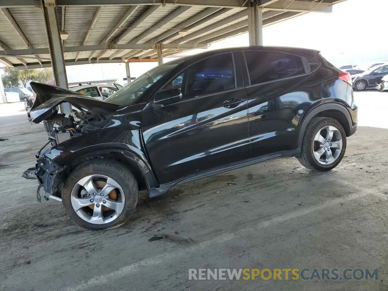 1 Photograph of a damaged car 3CZRU5H32KM706405 HONDA HR-V 2019