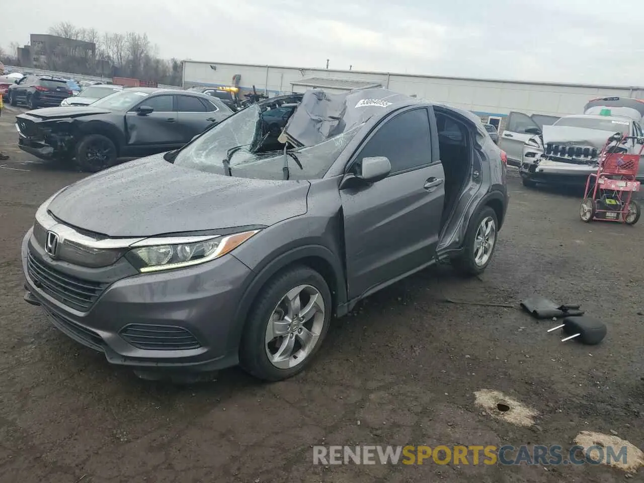 1 Photograph of a damaged car 3CZRU5H32KM720501 HONDA HR-V 2019