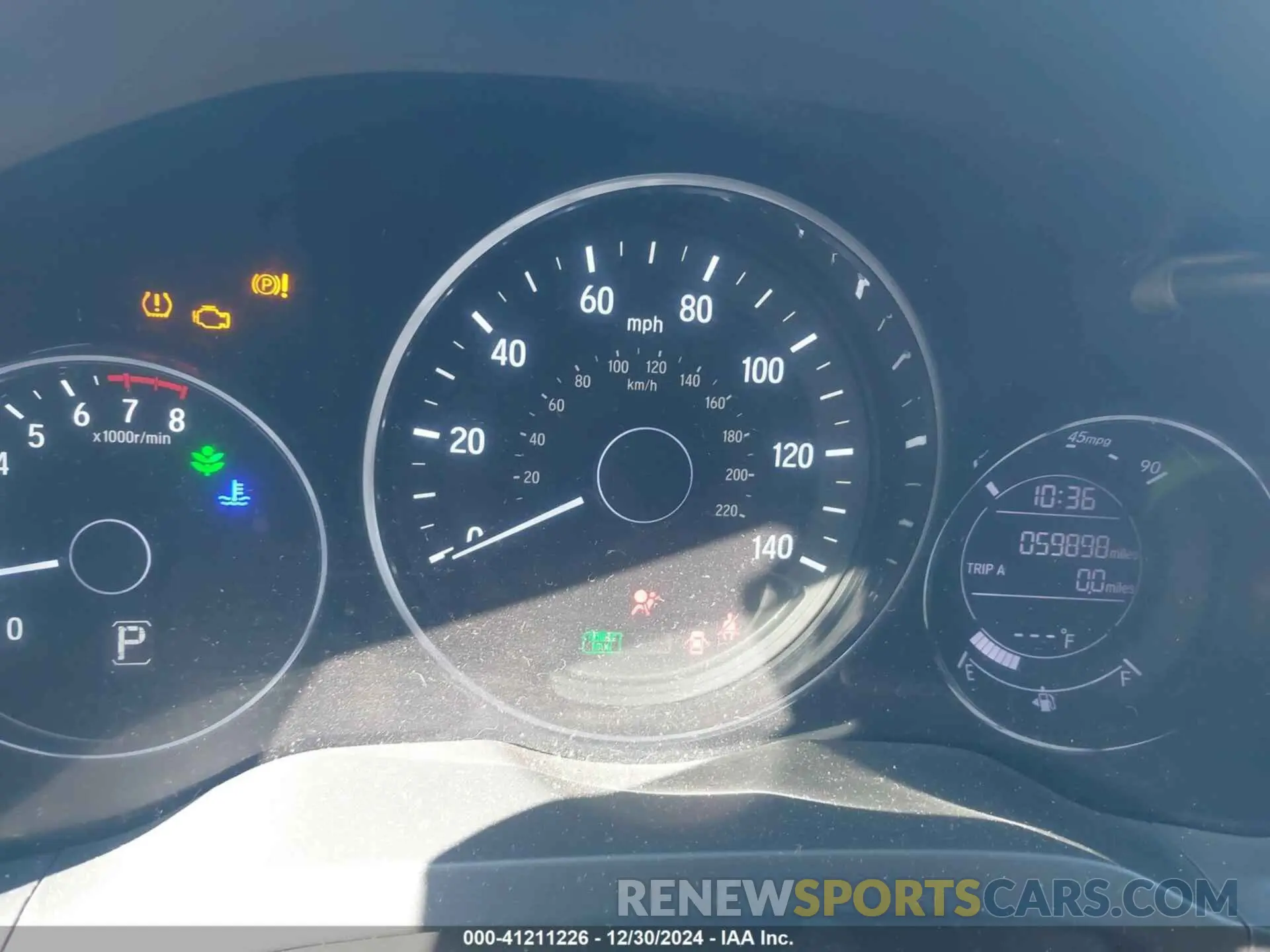 7 Photograph of a damaged car 3CZRU5H33KG707965 HONDA HR-V 2019