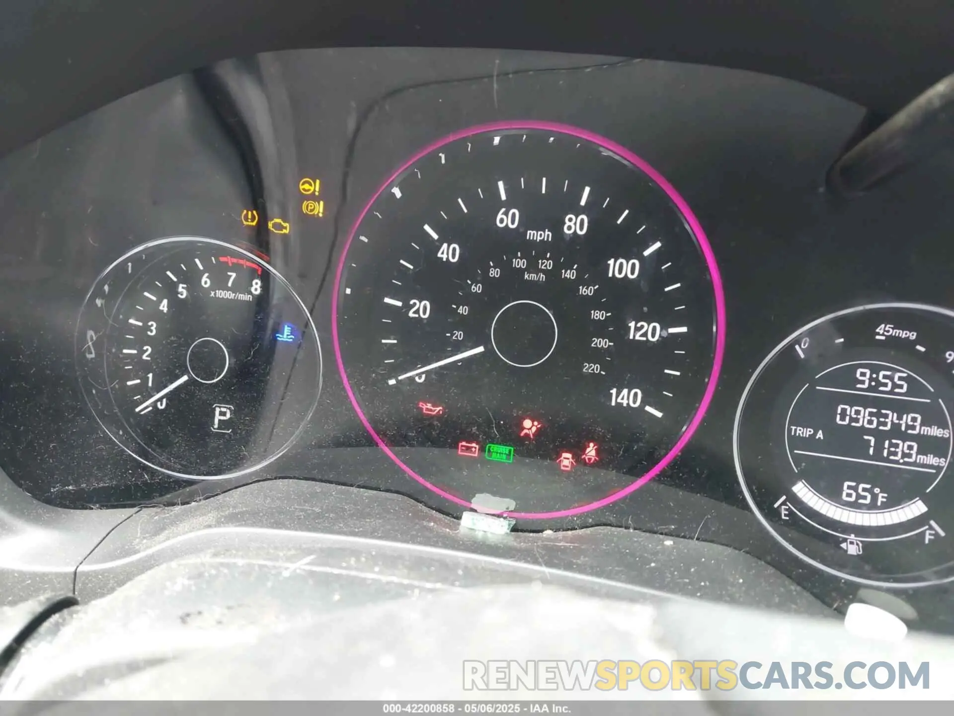 7 Photograph of a damaged car 3CZRU5H34KG712351 HONDA HR-V 2019