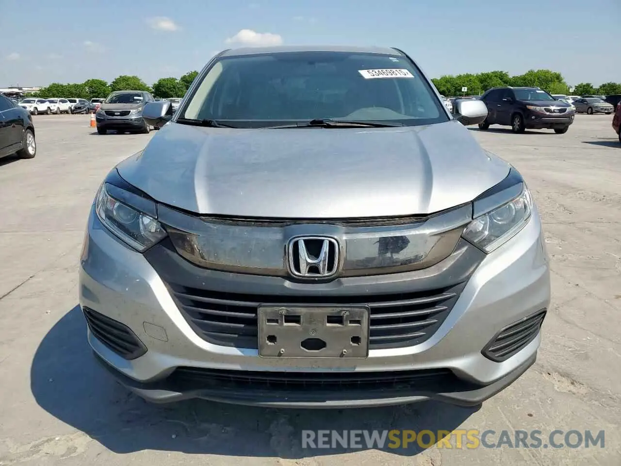 5 Photograph of a damaged car 3CZRU5H36KG705840 HONDA HR-V 2019