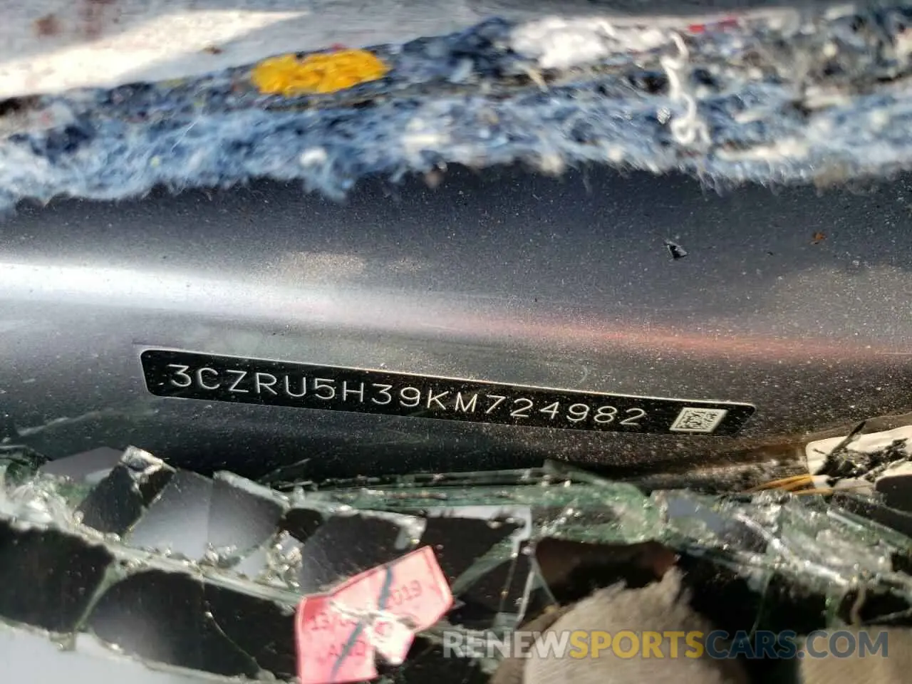 12 Photograph of a damaged car 3CZRU5H39KM724982 HONDA HR-V 2019