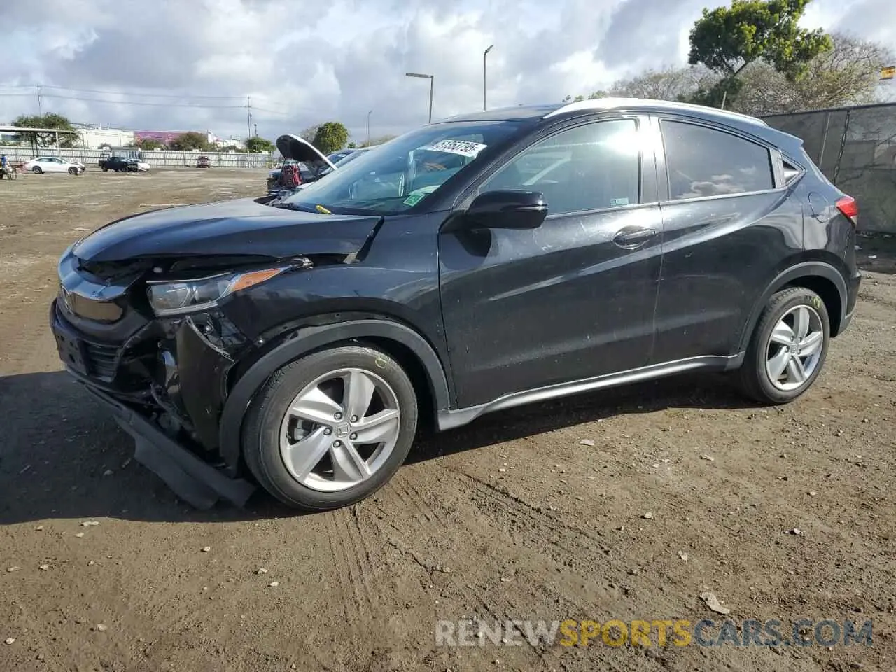 1 Photograph of a damaged car 3CZRU5H50KM726122 HONDA HR-V 2019