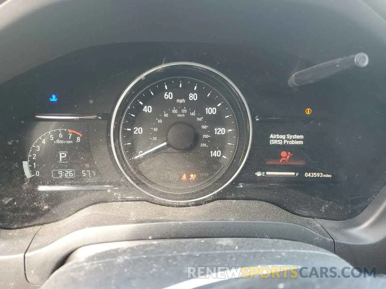 9 Photograph of a damaged car 3CZRU5H50KM726122 HONDA HR-V 2019