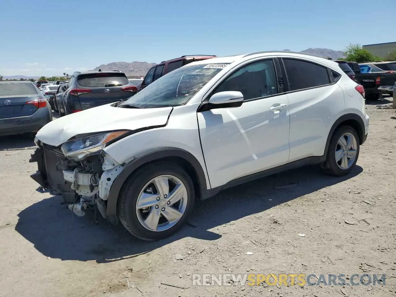 1 Photograph of a damaged car 3CZRU5H53KM714790 HONDA HR-V 2019