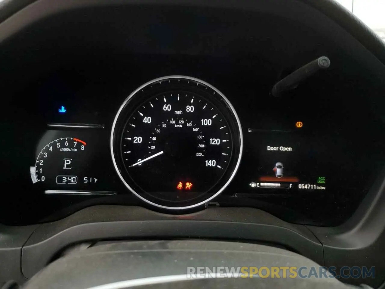 9 Photograph of a damaged car 3CZRU5H53KM722520 HONDA HR-V 2019