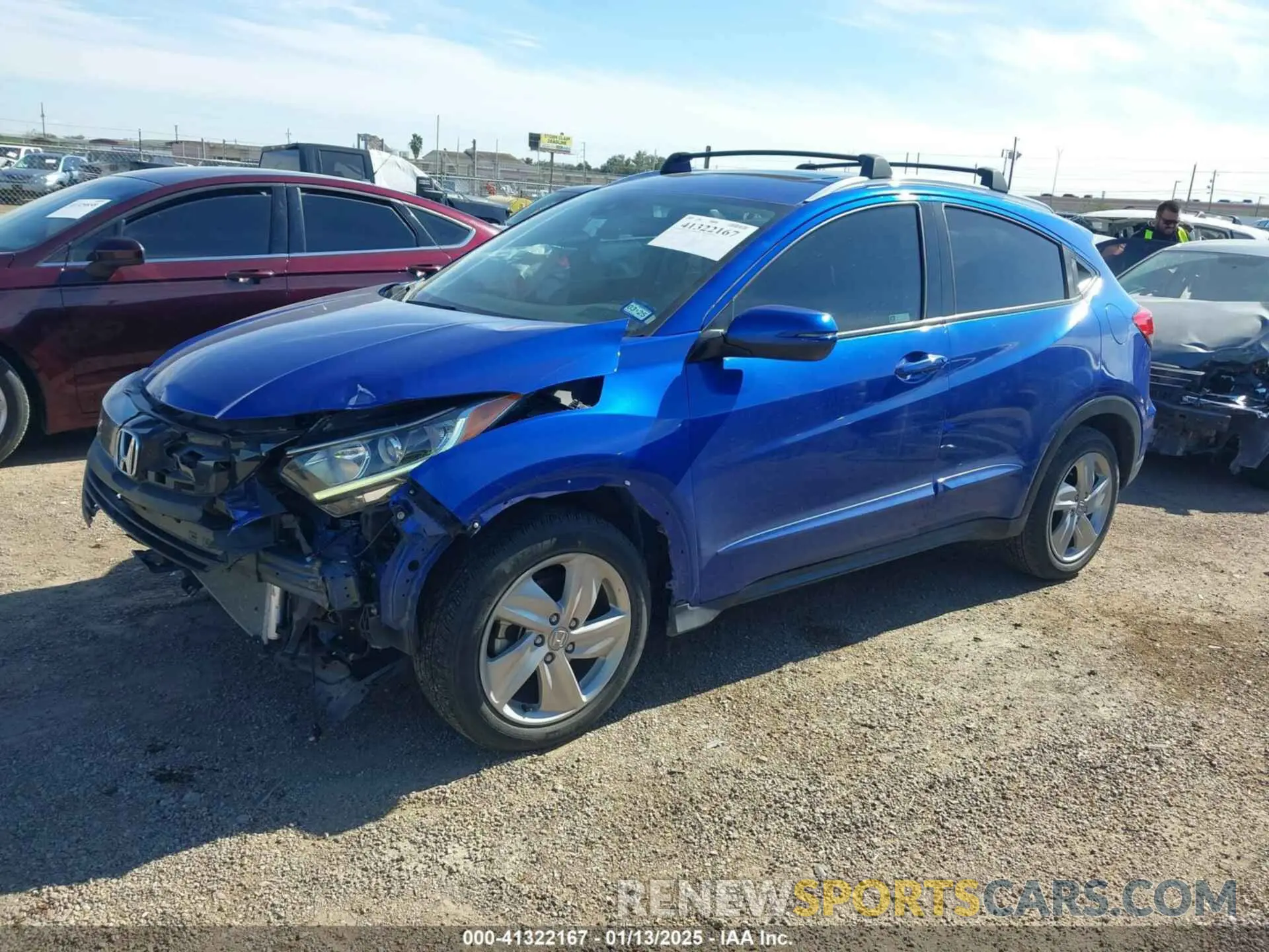 2 Photograph of a damaged car 3CZRU5H56KM706621 HONDA HR-V 2019
