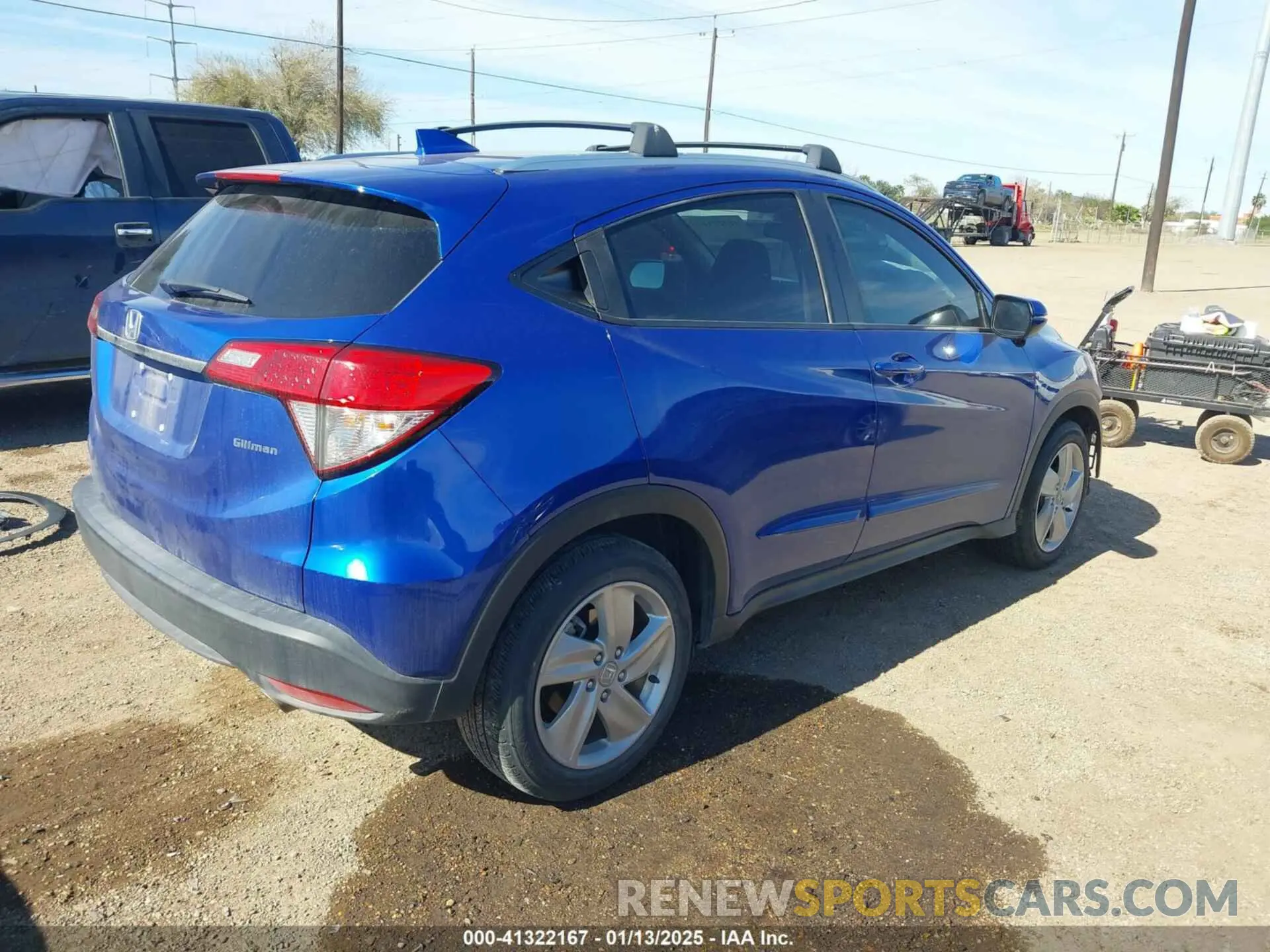 4 Photograph of a damaged car 3CZRU5H56KM706621 HONDA HR-V 2019