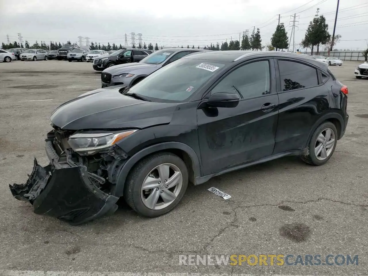 1 Photograph of a damaged car 3CZRU5H59KM723798 HONDA HR-V 2019