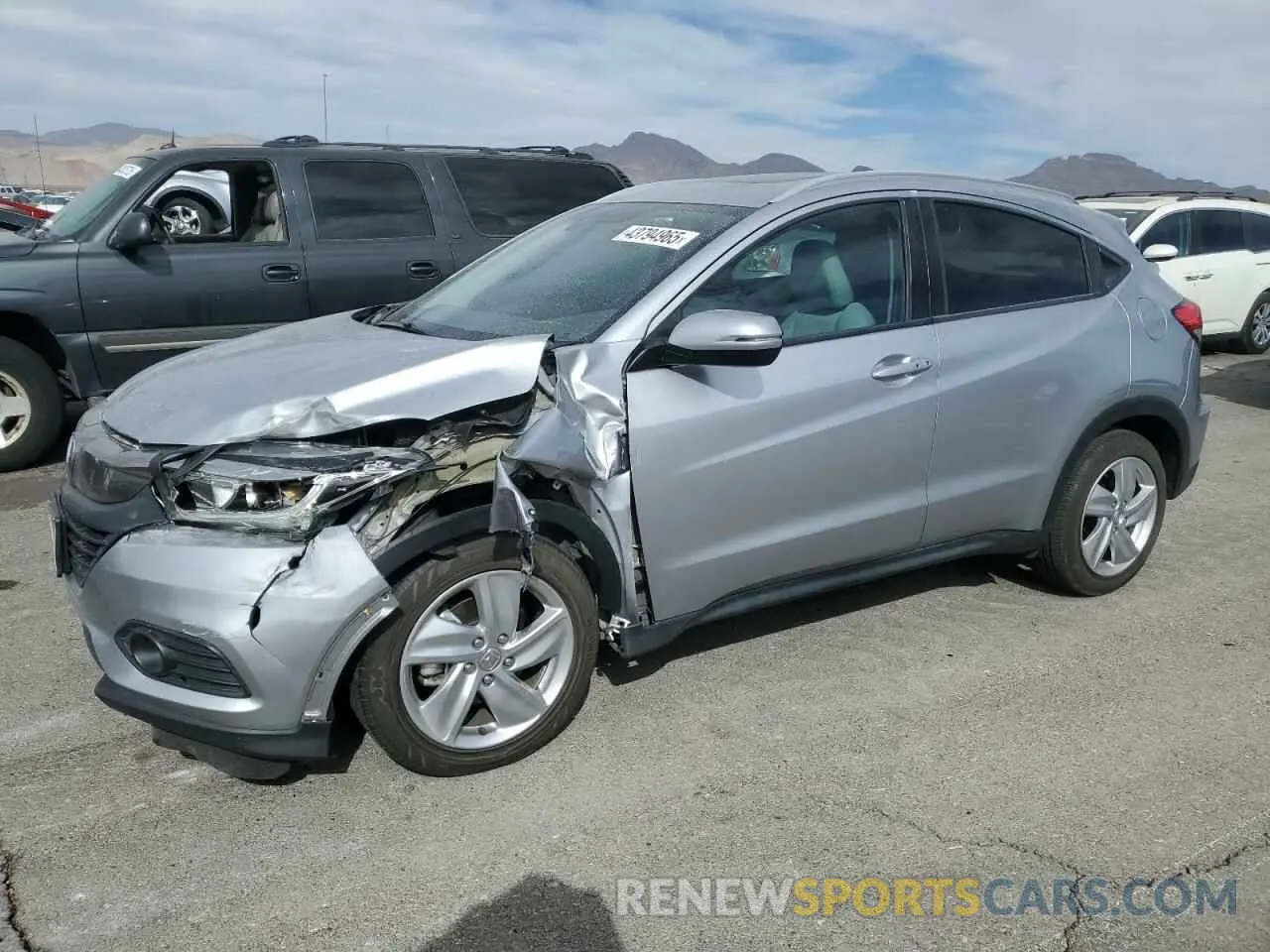 1 Photograph of a damaged car 3CZRU5H5XKM729996 HONDA HR-V 2019