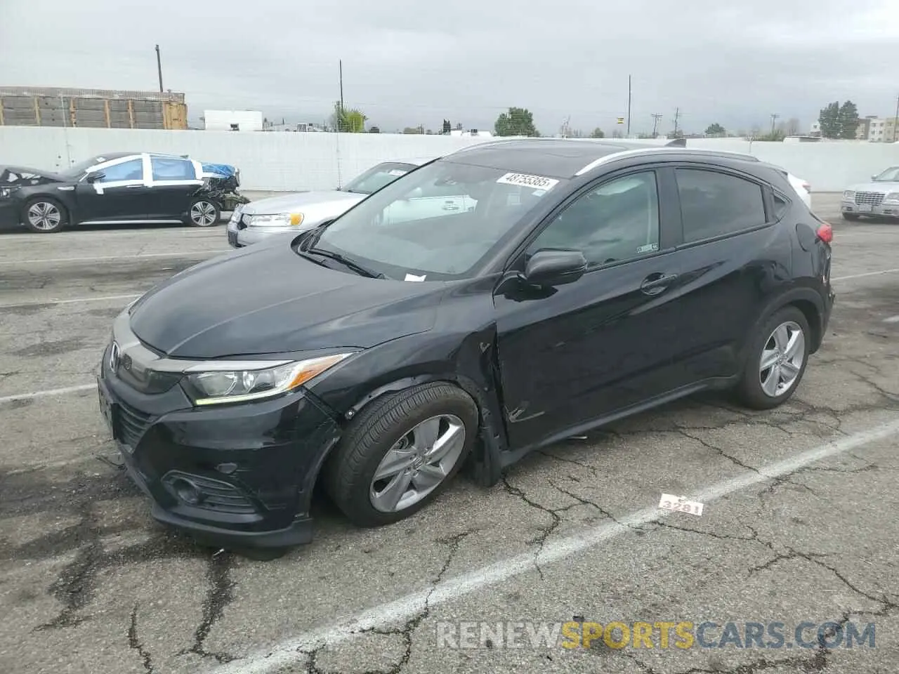 1 Photograph of a damaged car 3CZRU5H75KM711858 HONDA HR-V 2019