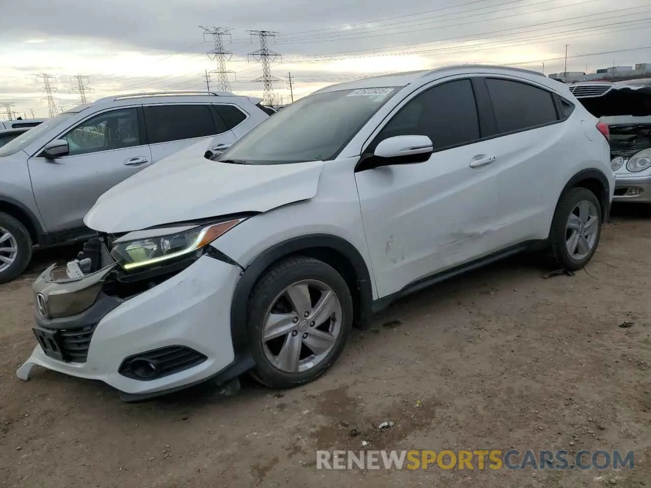 1 Photograph of a damaged car 3CZRU5H76KM726577 HONDA HR-V 2019