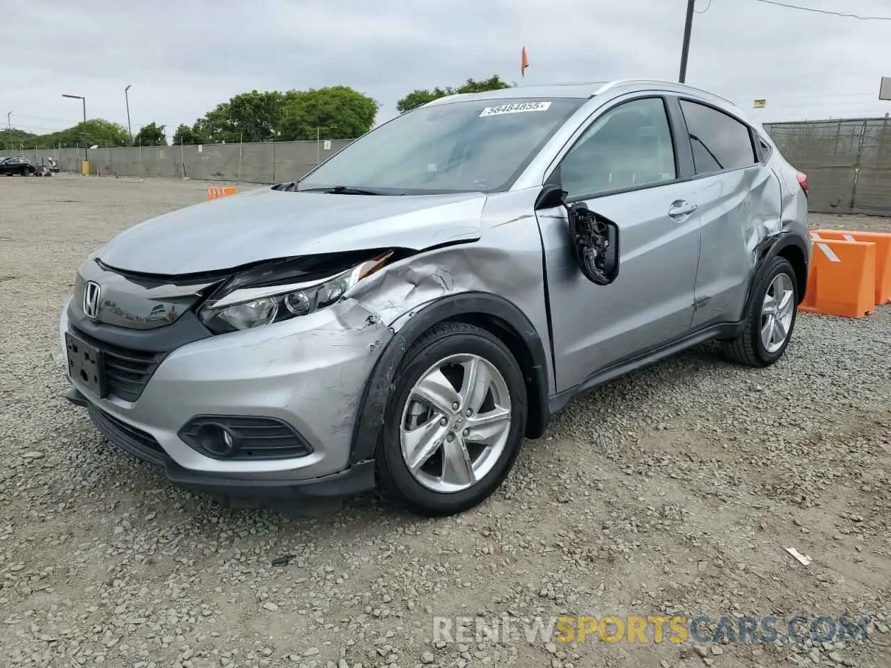 1 Photograph of a damaged car 3CZRU5H77KM712350 HONDA HR-V 2019