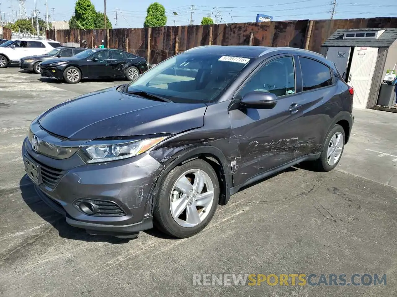 1 Photograph of a damaged car 3CZRU5H79KM712298 HONDA HR-V 2019