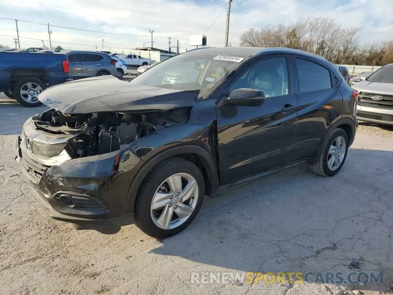 1 Photograph of a damaged car 3CZRU5H79KM725665 HONDA HR-V 2019