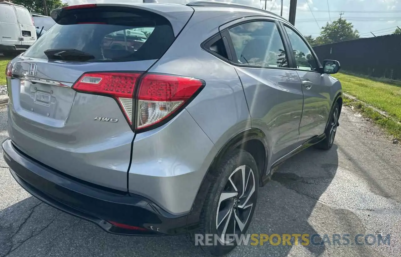 4 Photograph of a damaged car 3CZRU6H10KG734769 HONDA HR-V 2019