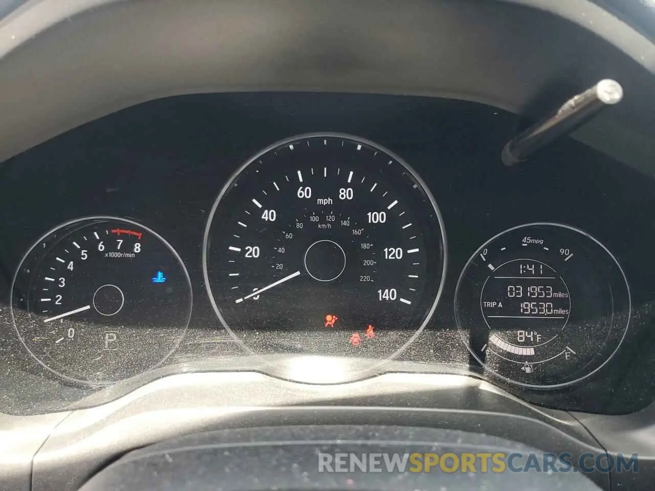 9 Photograph of a damaged car 3CZRU6H13KG700535 HONDA HR-V 2019