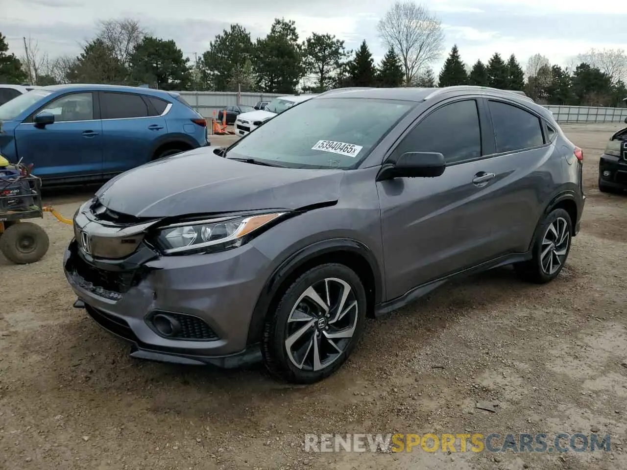1 Photograph of a damaged car 3CZRU6H13KG717738 HONDA HR-V 2019