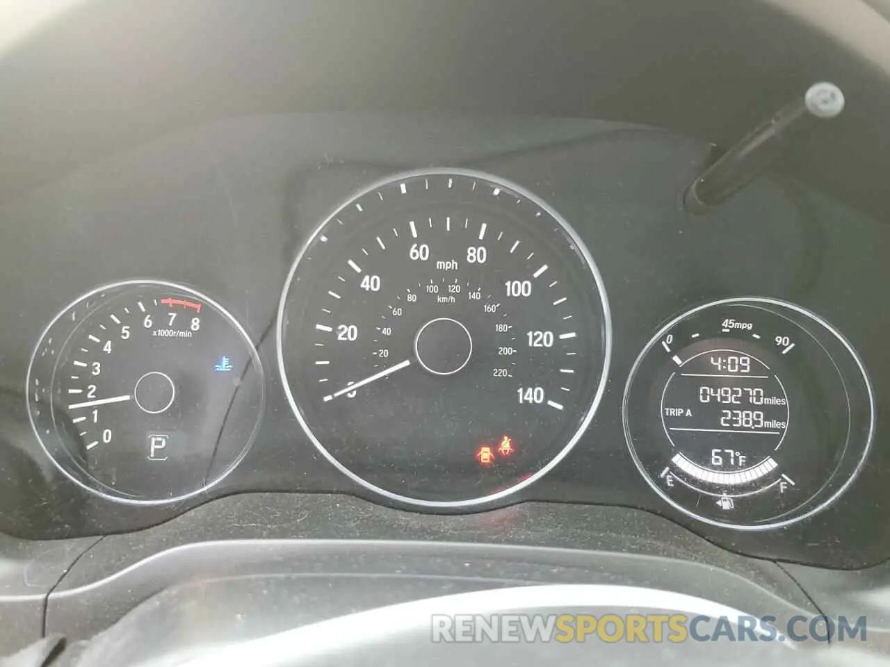 9 Photograph of a damaged car 3CZRU6H13KG723457 HONDA HR-V 2019