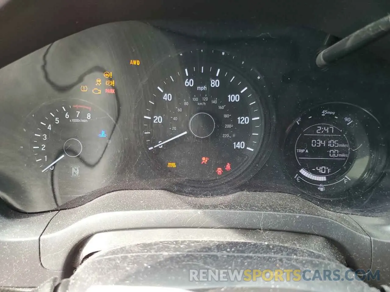 9 Photograph of a damaged car 3CZRU6H13KG726830 HONDA HR-V 2019