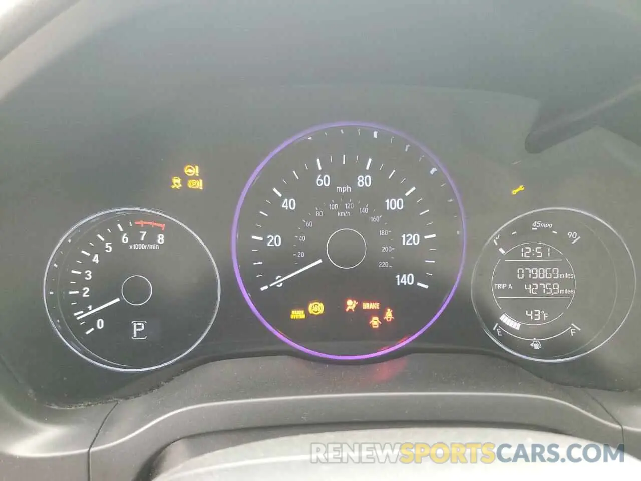 9 Photograph of a damaged car 3CZRU6H14KG709194 HONDA HR-V 2019