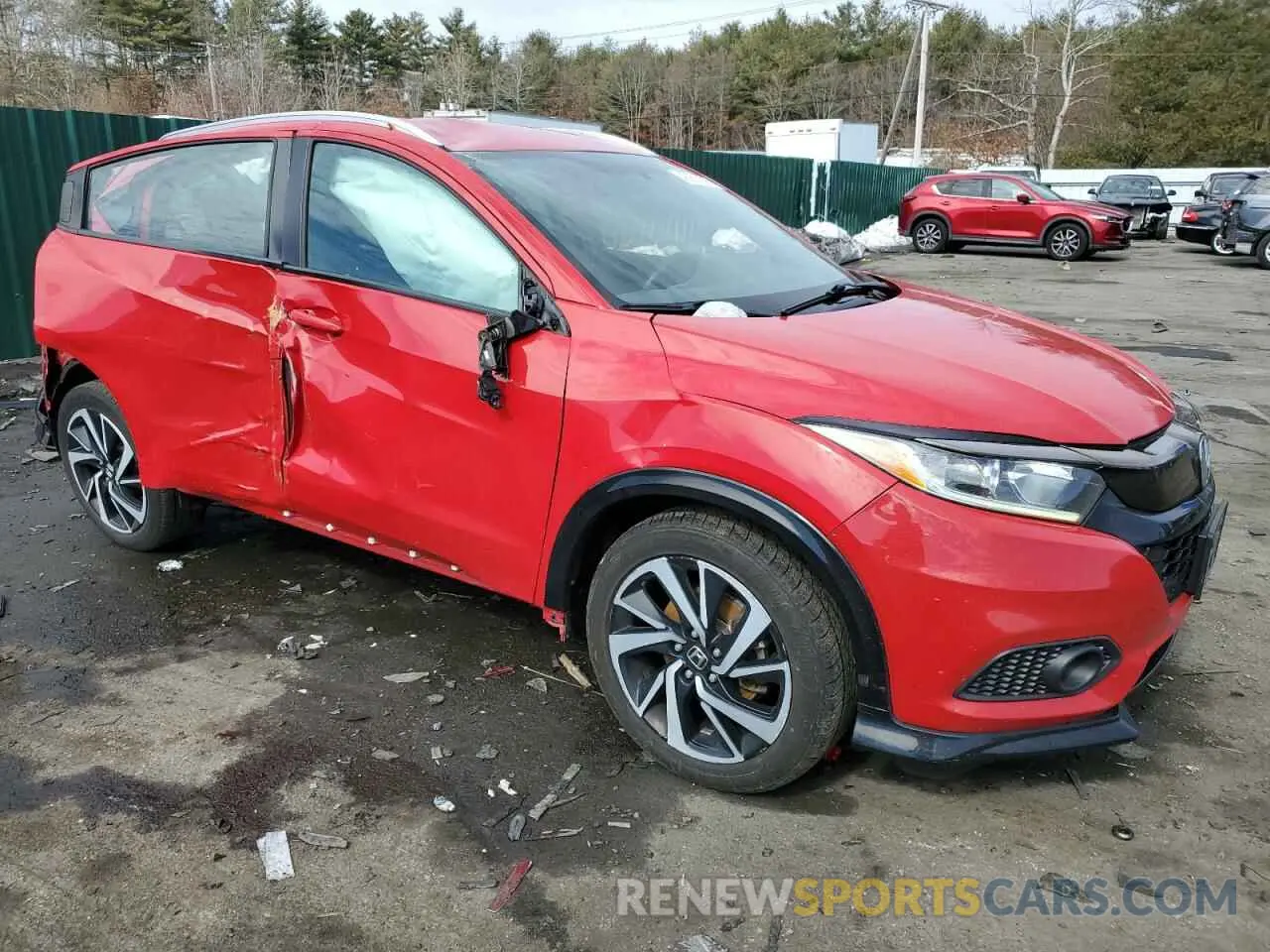 4 Photograph of a damaged car 3CZRU6H14KG714282 HONDA HR-V 2019